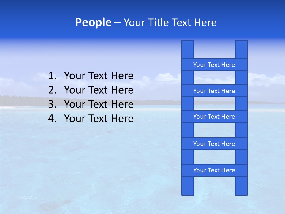 Sea Tahiti Sand PowerPoint Template