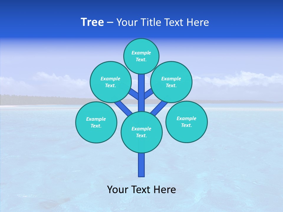 Sea Tahiti Sand PowerPoint Template
