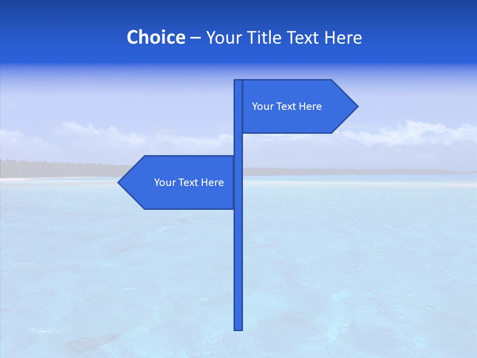 Sea Tahiti Sand PowerPoint Template
