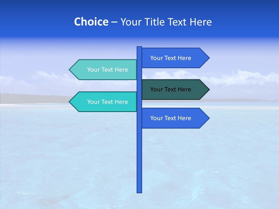 Sea Tahiti Sand PowerPoint Template