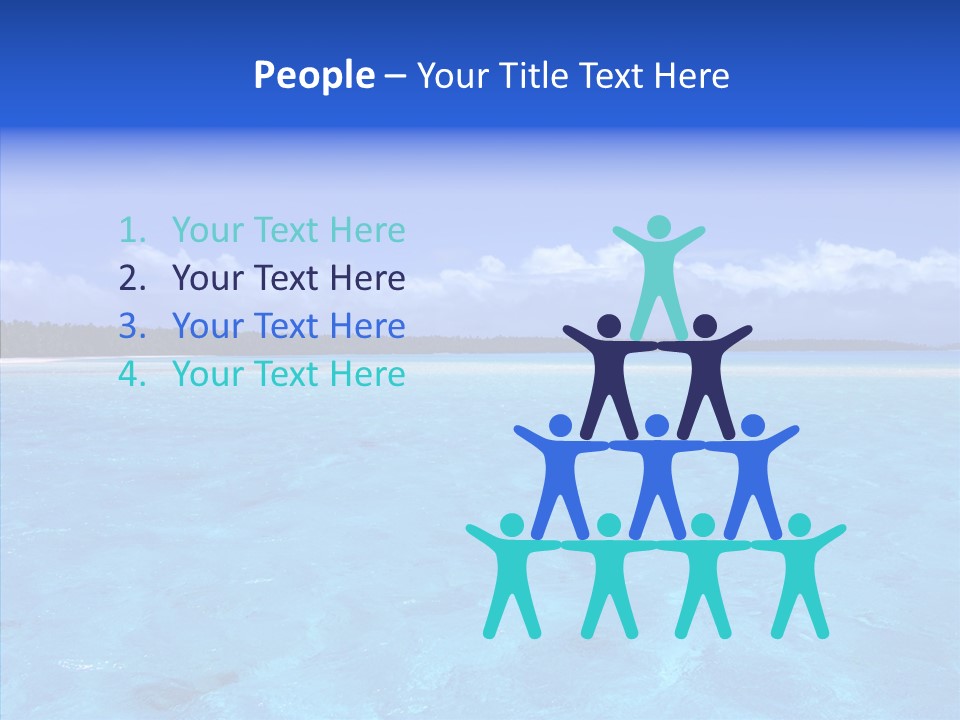 Sea Tahiti Sand PowerPoint Template