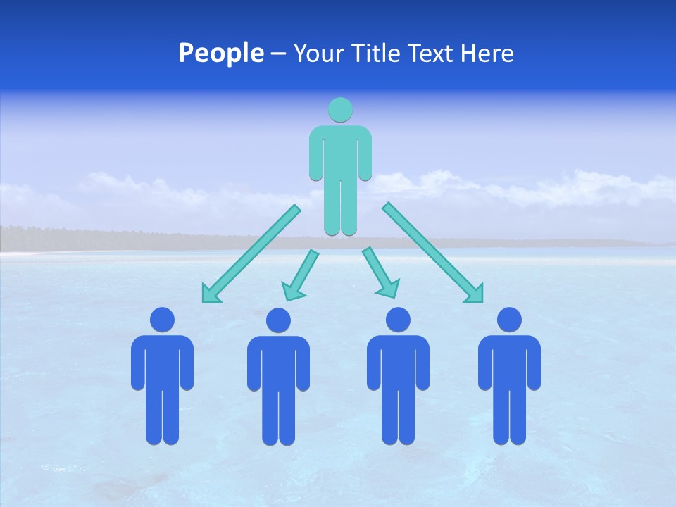 Sea Tahiti Sand PowerPoint Template