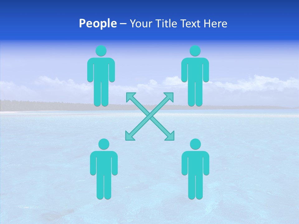 Sea Tahiti Sand PowerPoint Template