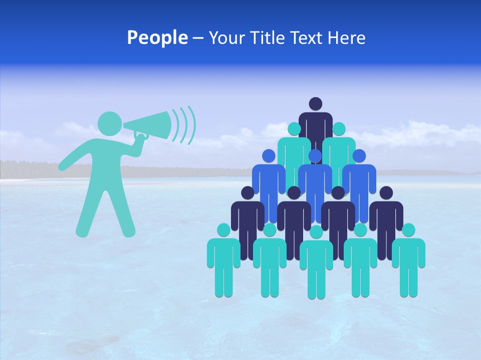 Sea Tahiti Sand PowerPoint Template