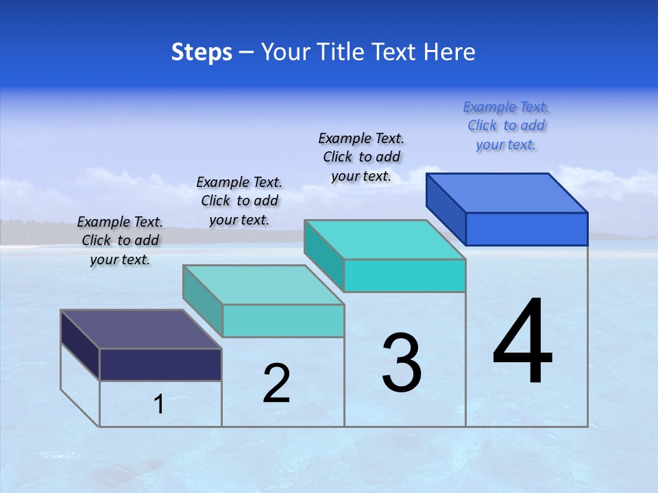 Sea Tahiti Sand PowerPoint Template