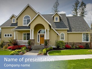 Single One Family Detached PowerPoint Template