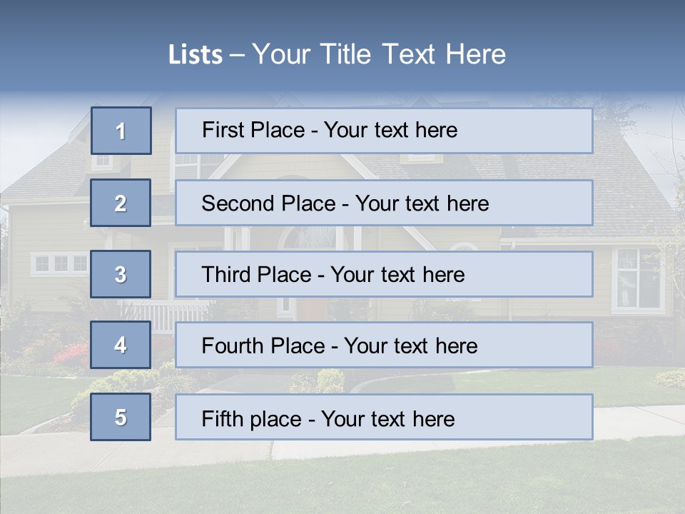 Single One Family Detached PowerPoint Template