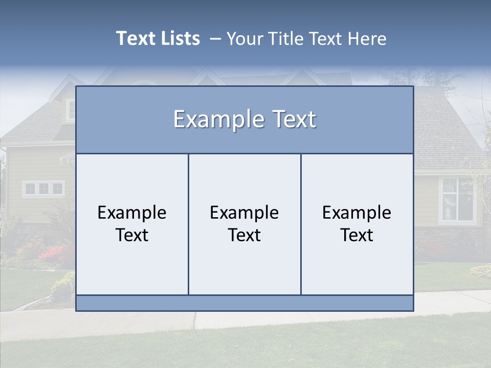 Single One Family Detached PowerPoint Template
