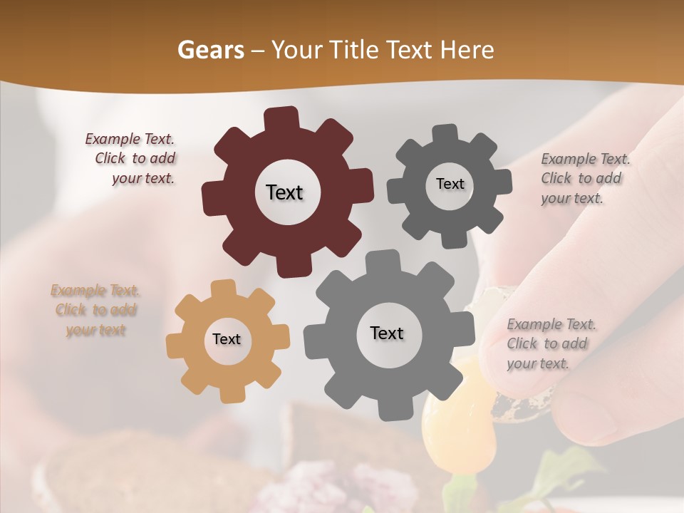 Red Men Cooking PowerPoint Template