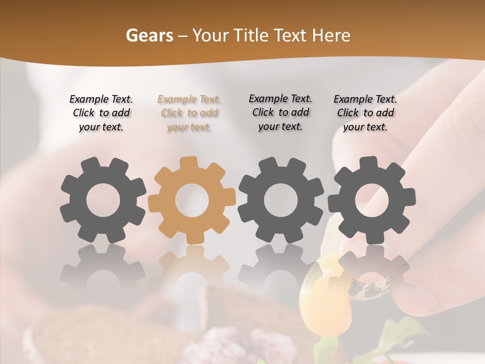 Red Men Cooking PowerPoint Template