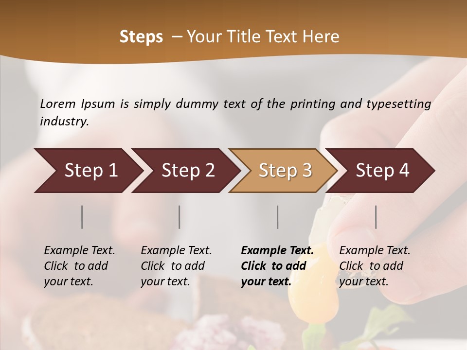 Red Men Cooking PowerPoint Template