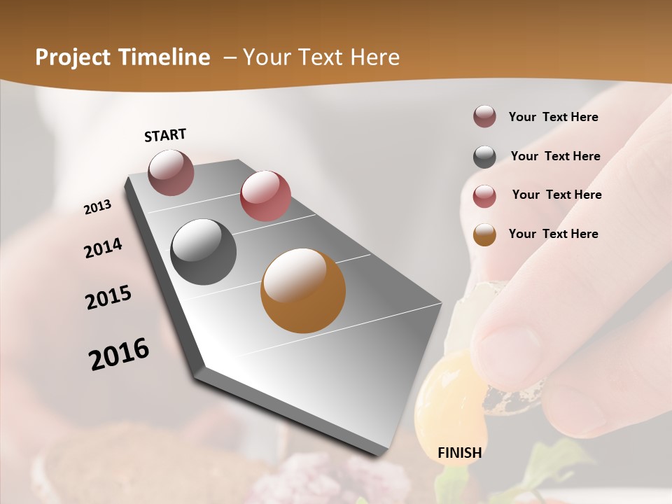 Red Men Cooking PowerPoint Template