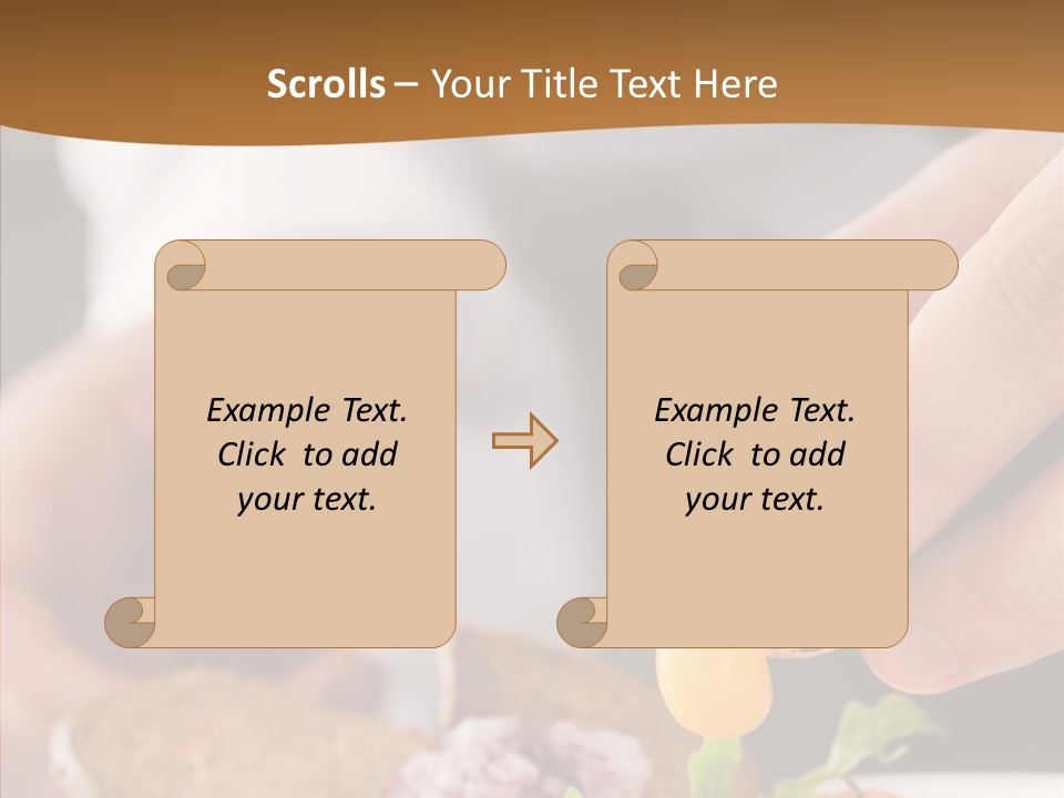 Red Men Cooking PowerPoint Template