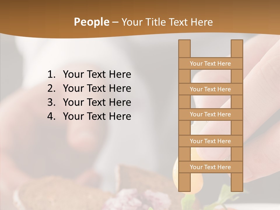 Red Men Cooking PowerPoint Template