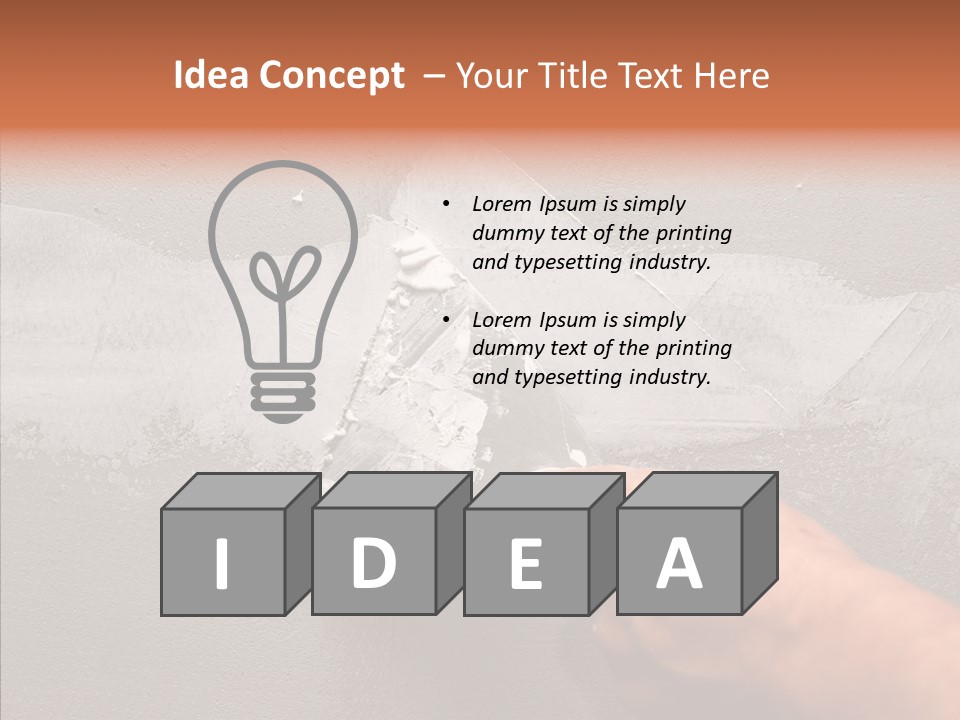 Craft House Trade PowerPoint Template