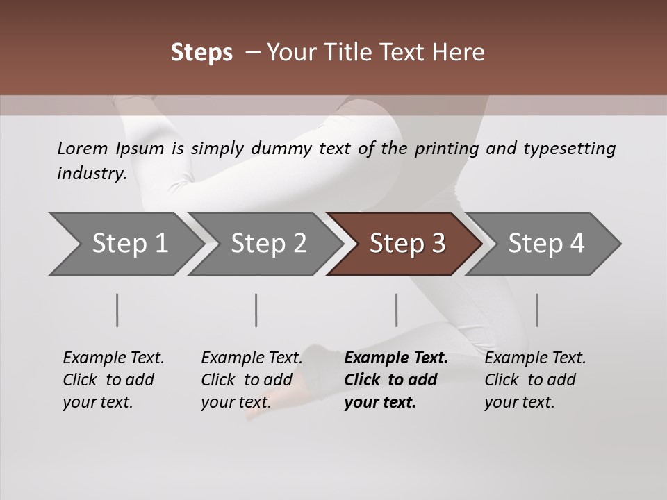 Girl Exercizing Style PowerPoint Template