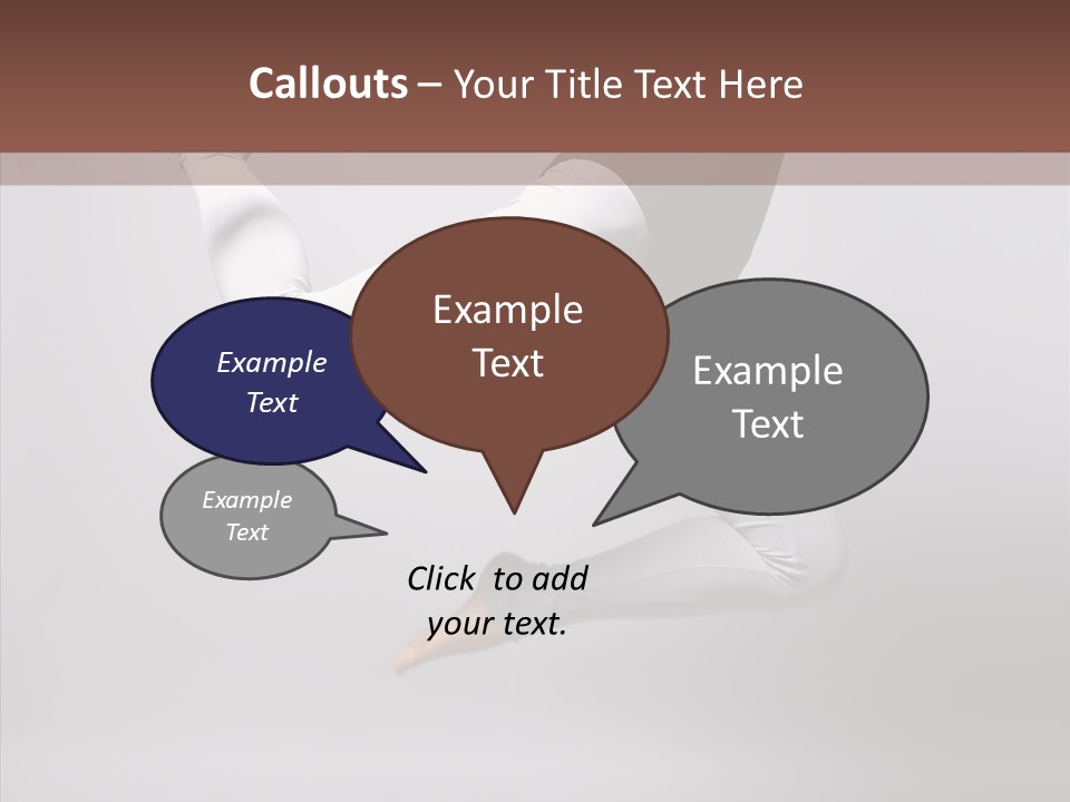 Girl Exercizing Style PowerPoint Template