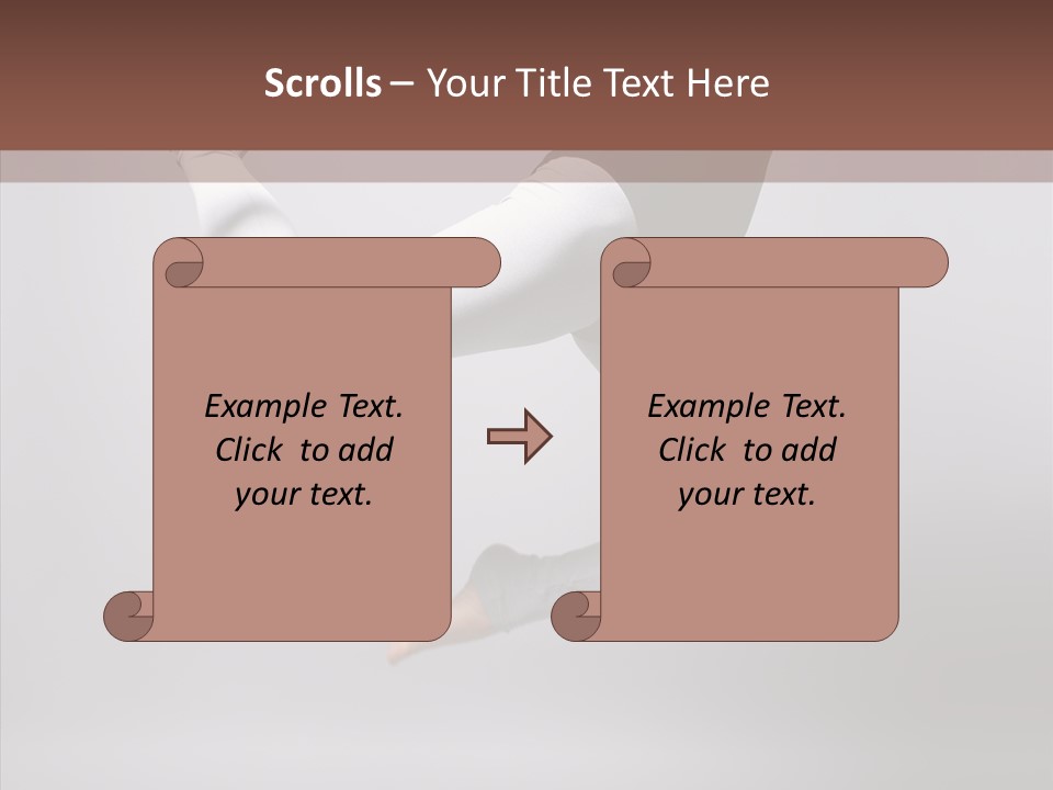 Girl Exercizing Style PowerPoint Template