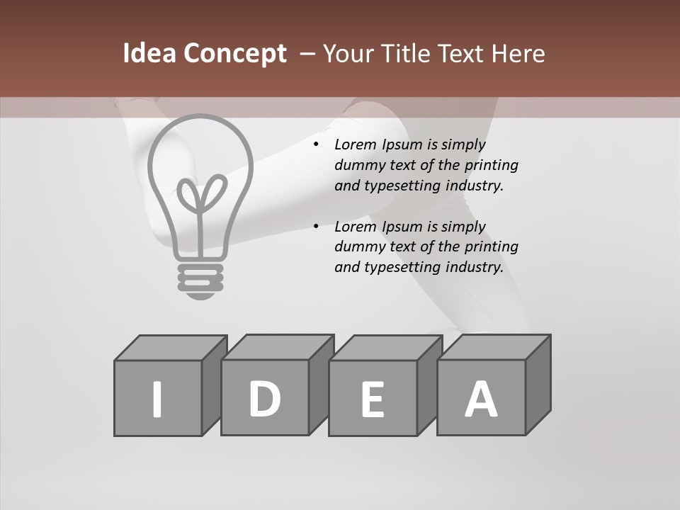 Girl Exercizing Style PowerPoint Template