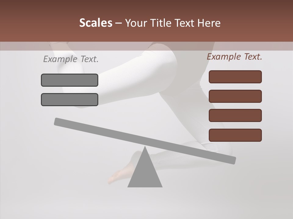Girl Exercizing Style PowerPoint Template