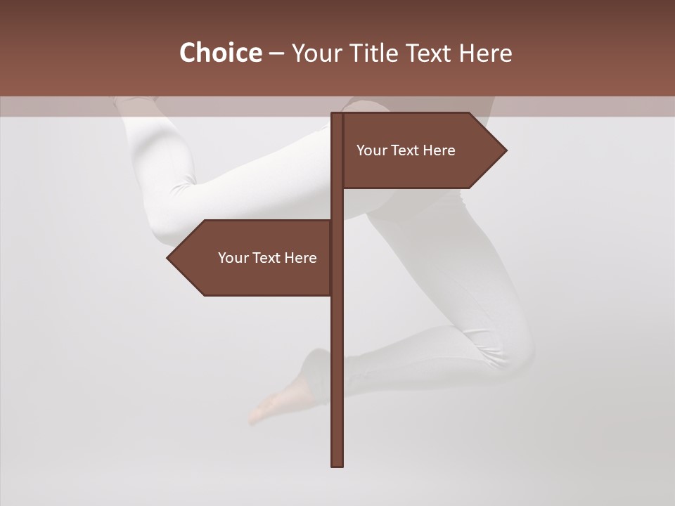 Girl Exercizing Style PowerPoint Template