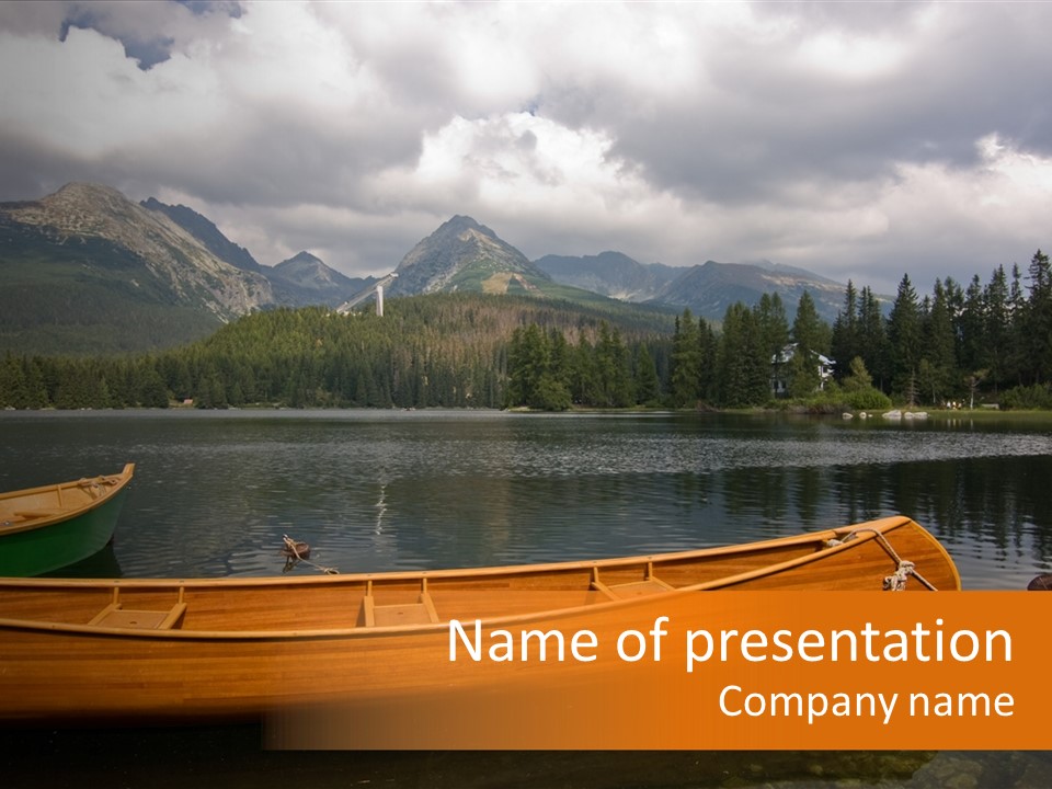 Rock Landscape Panorama PowerPoint Template