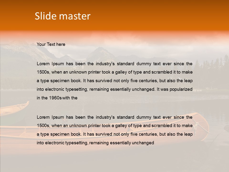 Rock Landscape Panorama PowerPoint Template