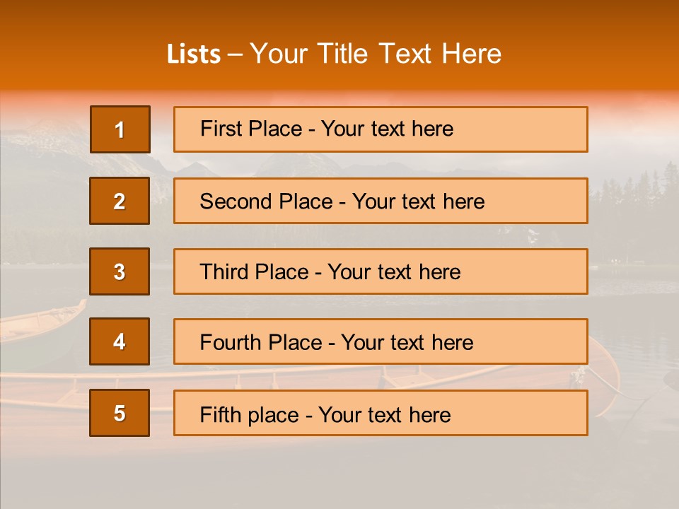 Rock Landscape Panorama PowerPoint Template