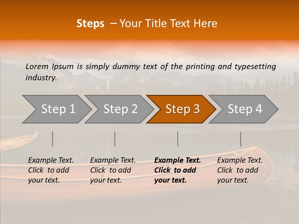 Rock Landscape Panorama PowerPoint Template