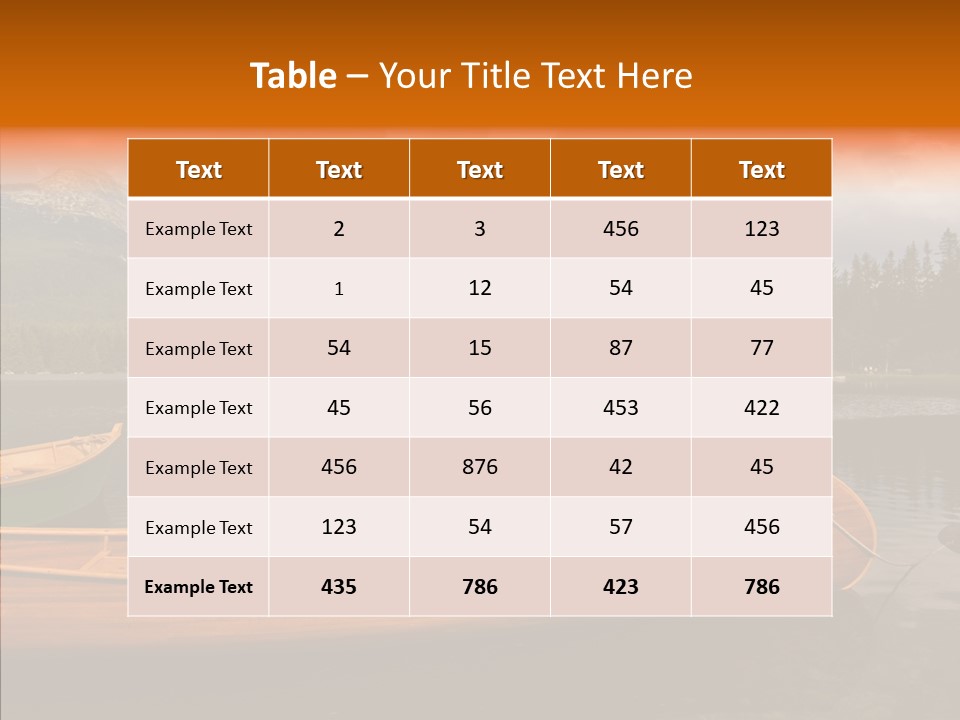 Rock Landscape Panorama PowerPoint Template
