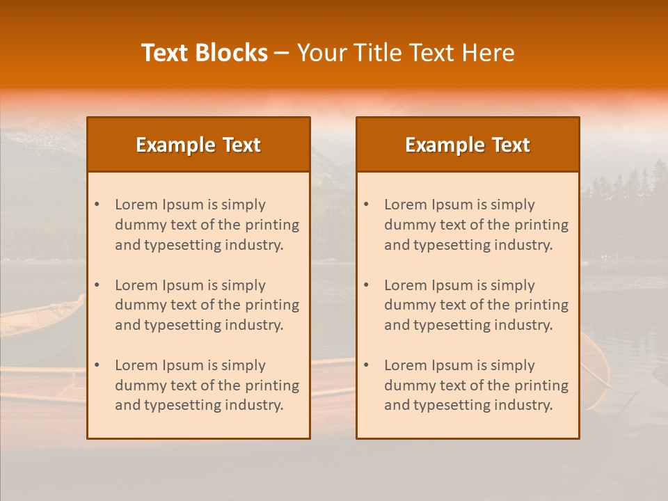 Rock Landscape Panorama PowerPoint Template