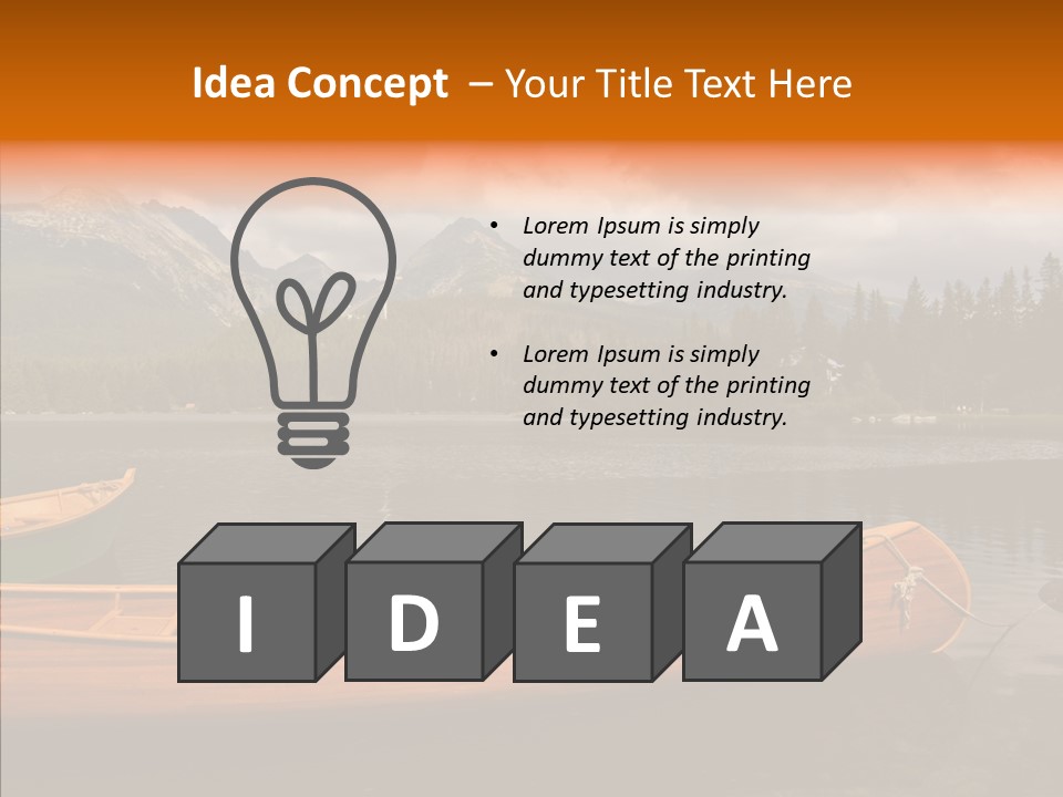 Rock Landscape Panorama PowerPoint Template