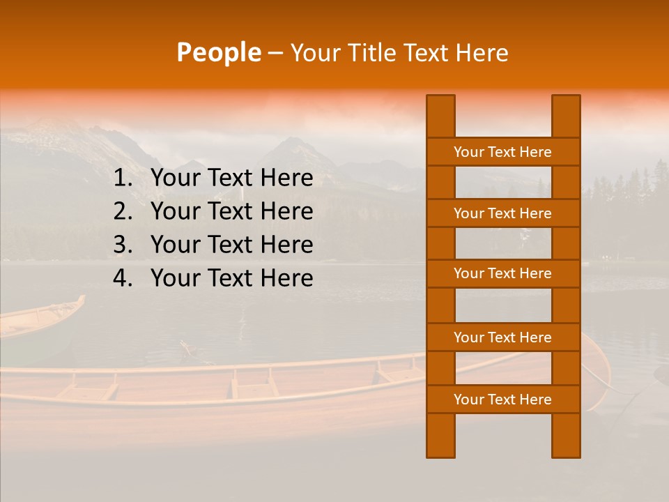 Rock Landscape Panorama PowerPoint Template