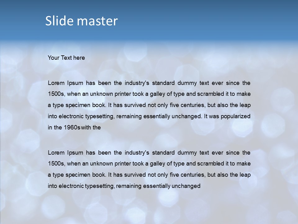 Night Shine Abstract PowerPoint Template