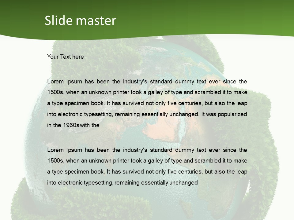 Eco Concept Blue PowerPoint Template