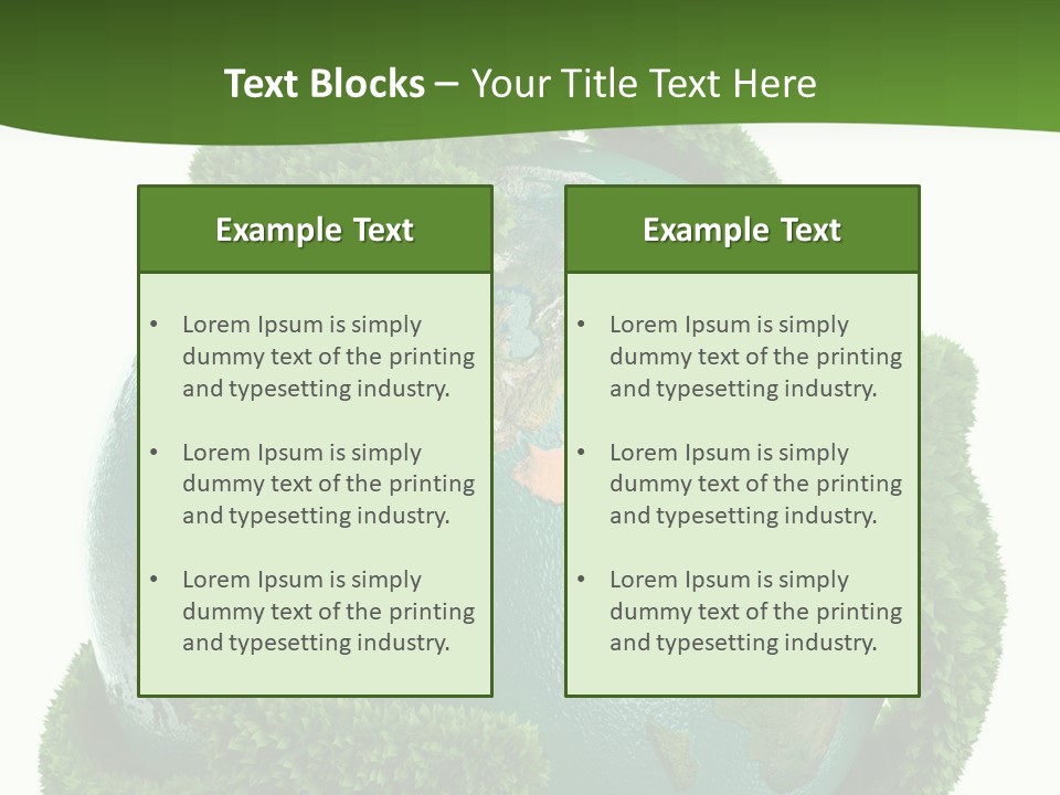 Eco Concept Blue PowerPoint Template
