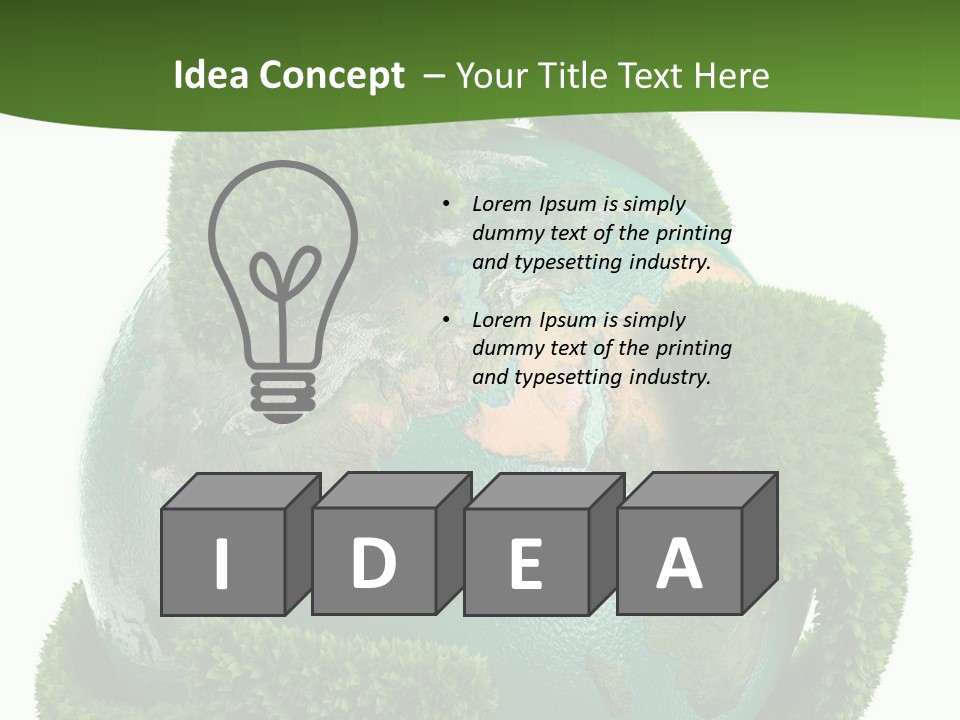 Eco Concept Blue PowerPoint Template