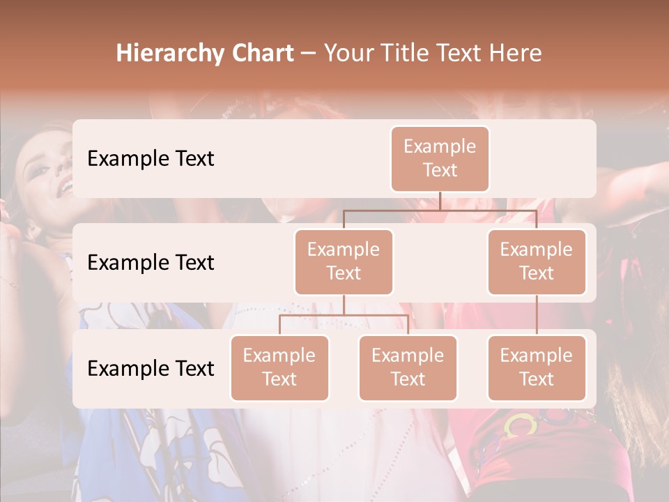 Posing Happy Woman PowerPoint Template