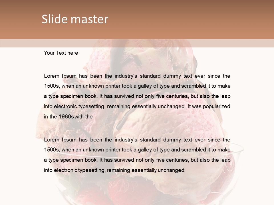 Healthiness Summer Ripe PowerPoint Template