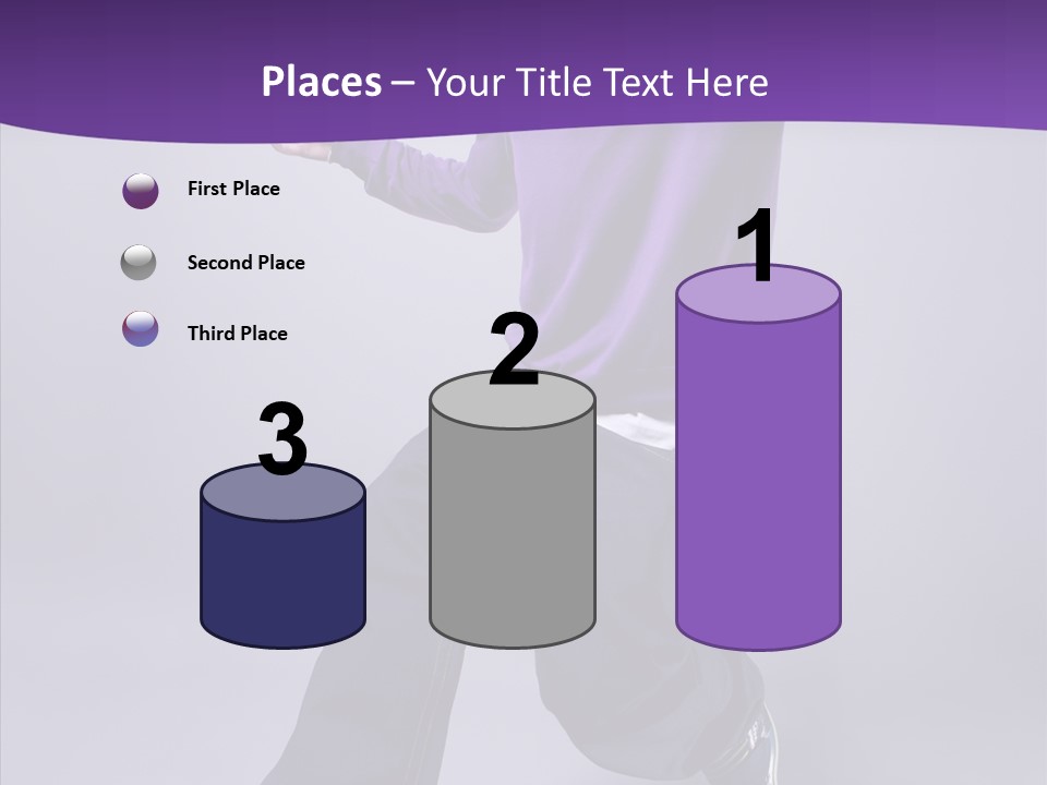 Action Teenager Fitness PowerPoint Template