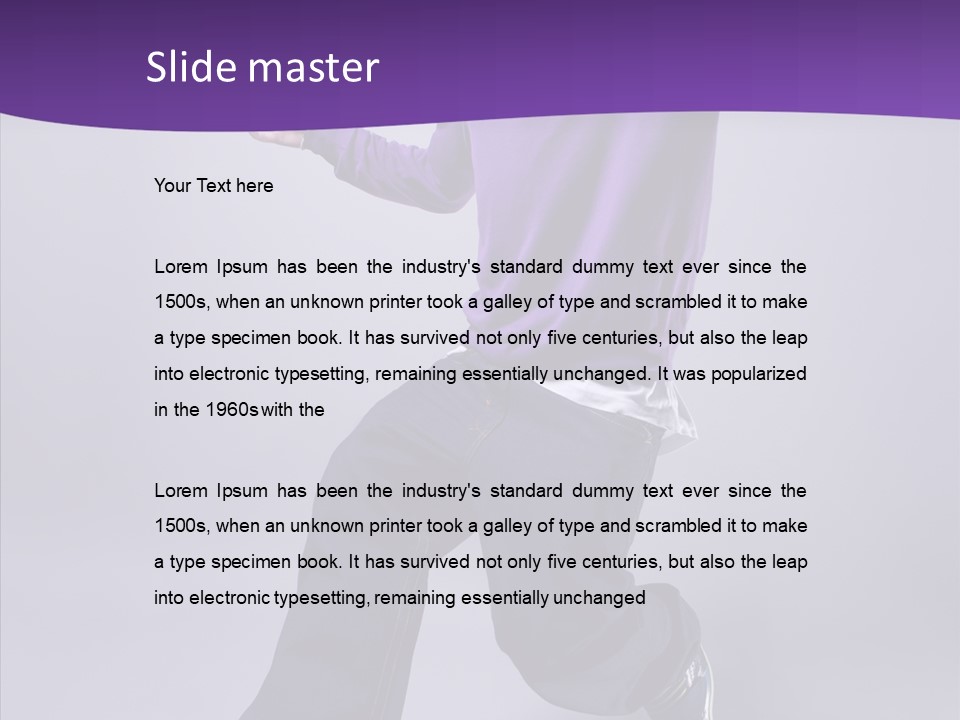 Action Teenager Fitness PowerPoint Template