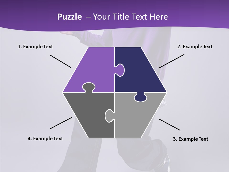 Action Teenager Fitness PowerPoint Template