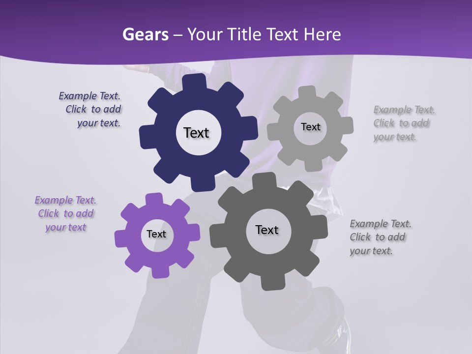 Action Teenager Fitness PowerPoint Template