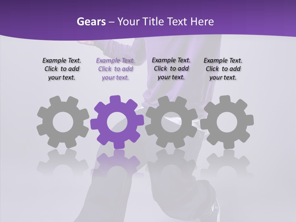 Action Teenager Fitness PowerPoint Template