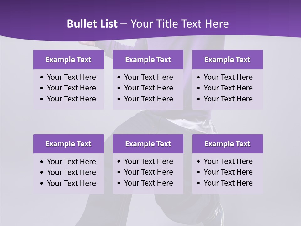 Action Teenager Fitness PowerPoint Template