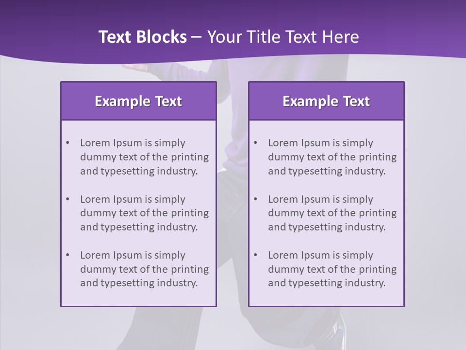Action Teenager Fitness PowerPoint Template