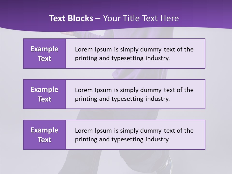 Action Teenager Fitness PowerPoint Template