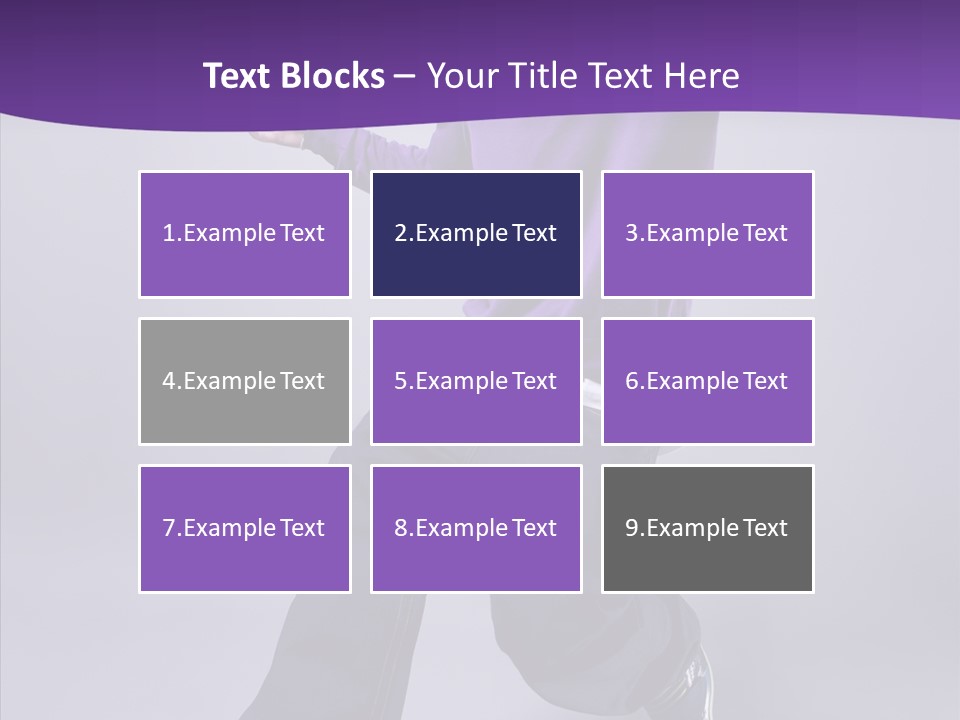 Action Teenager Fitness PowerPoint Template
