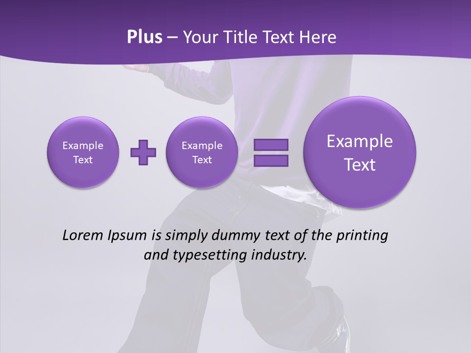 Action Teenager Fitness PowerPoint Template