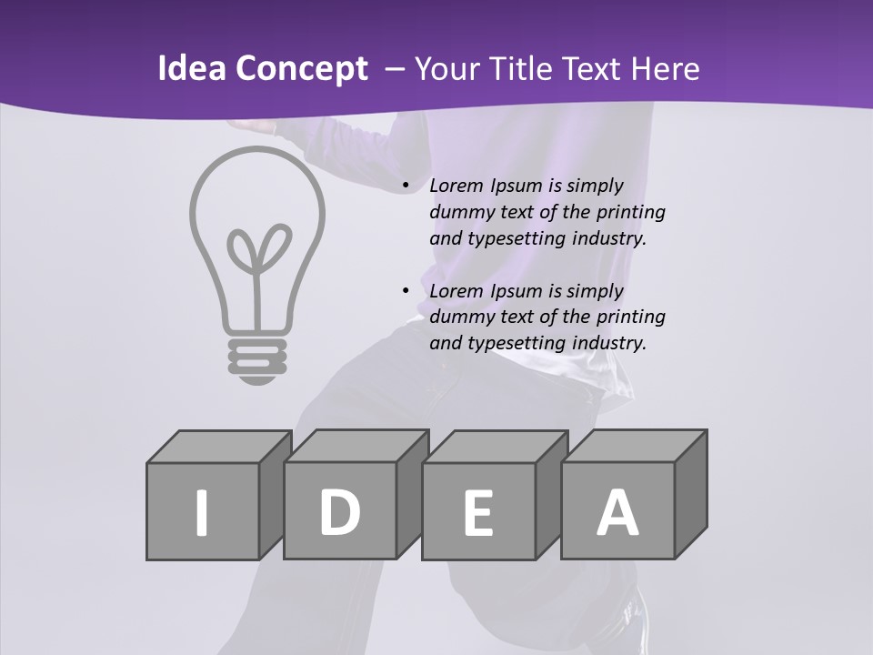 Action Teenager Fitness PowerPoint Template